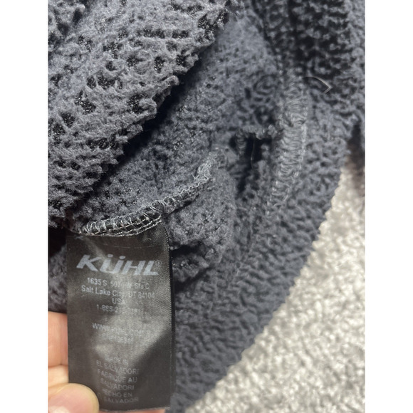 Kuhl Fleece Jacket Womens Small Snap Pullover Pavement Avalon Outdoors Gray Blue - Picture 5 of 13